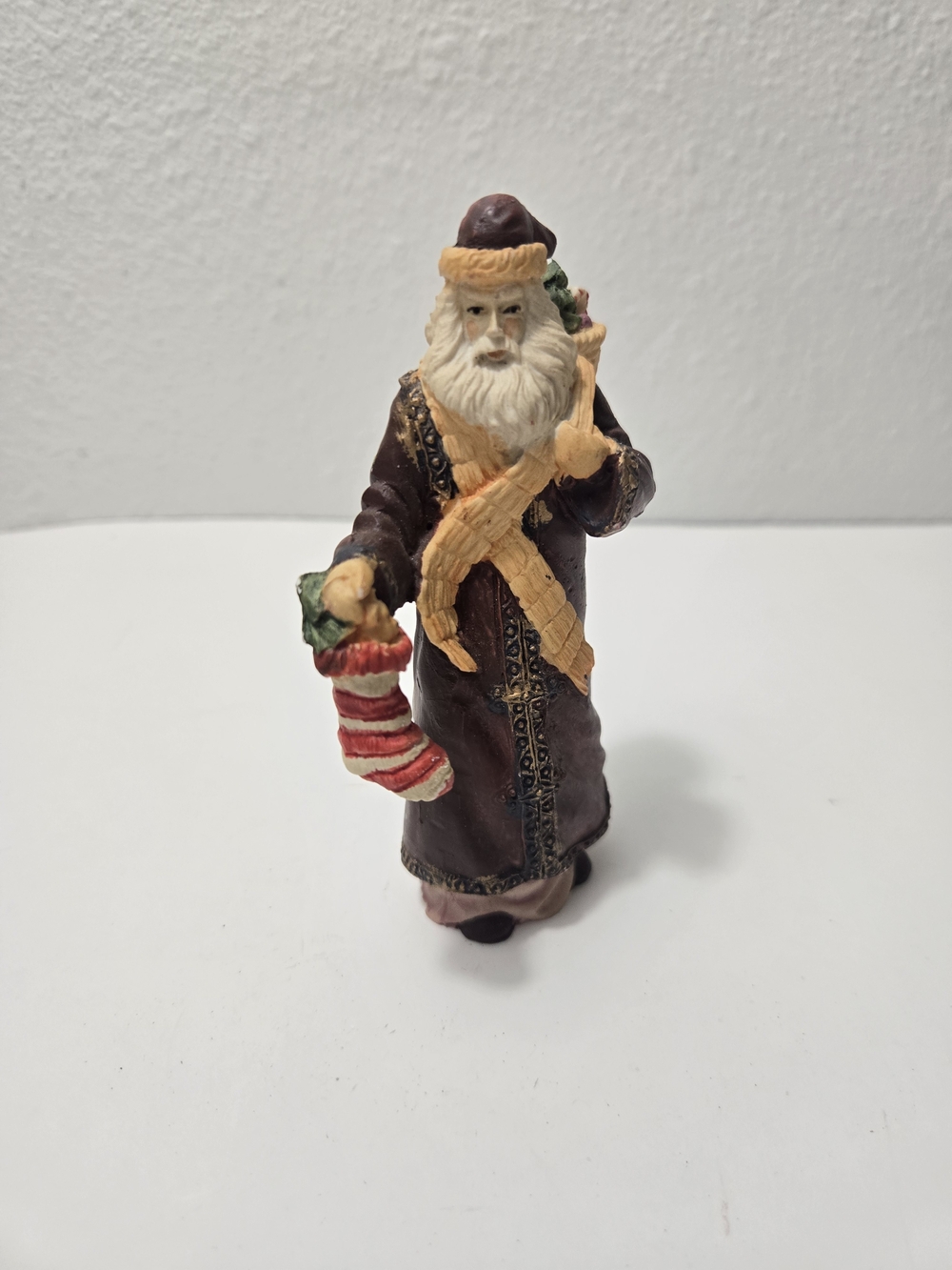 Vintage CBK LTD Hamdcrafted Old World Santa Figurine